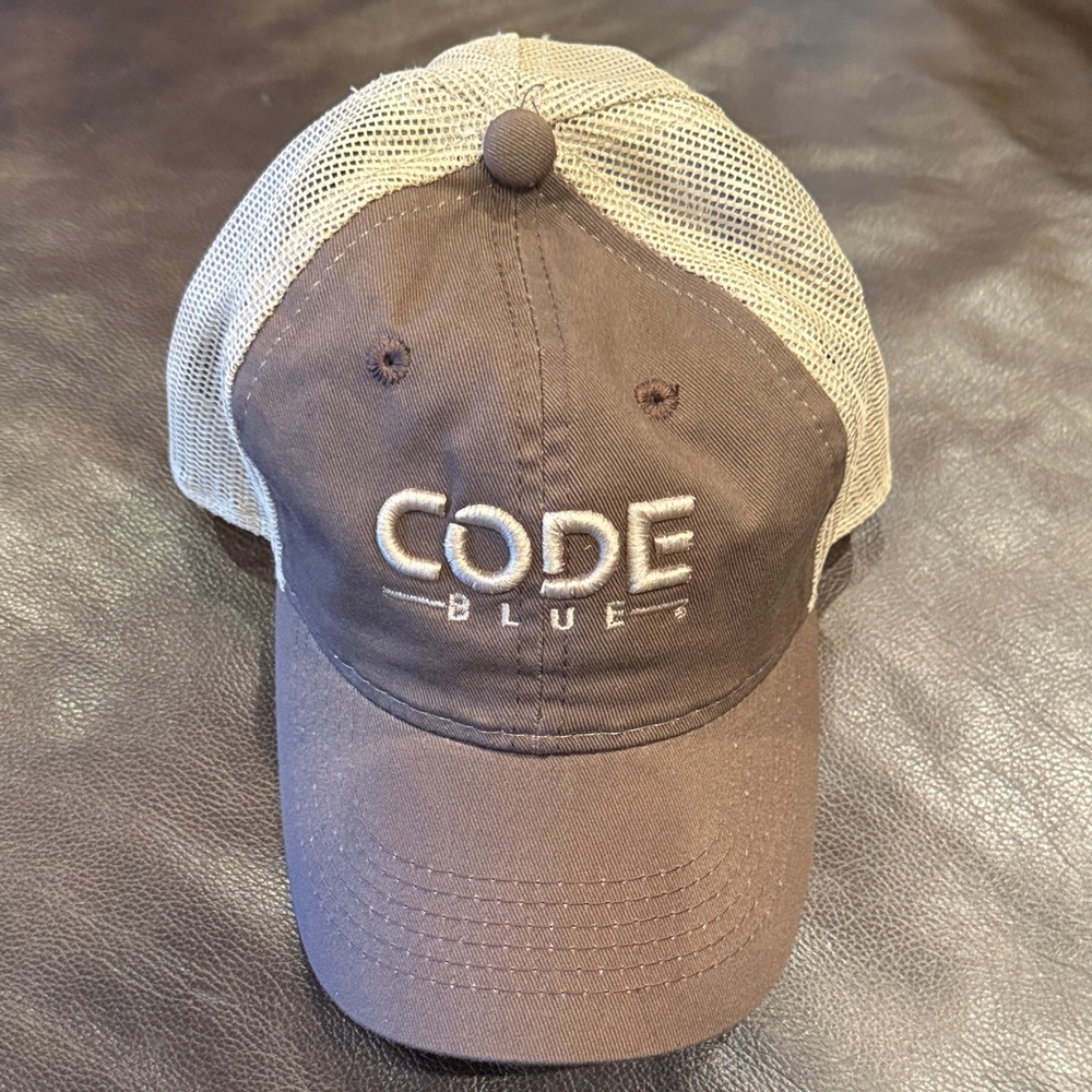 Code Blue Brown and Tan Mesh Cap